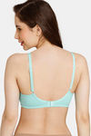 Rosaline Everyday Double Layered Non Wired 3/4th Coverage T-Shirt Bra - Aruba Blue — thumbnail 2